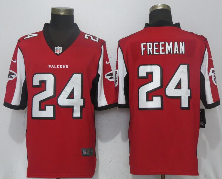 Men Atlanta Falcons 24 Freeman Red Nike Vapor Untouchable Limited Playe NFL Jerseys